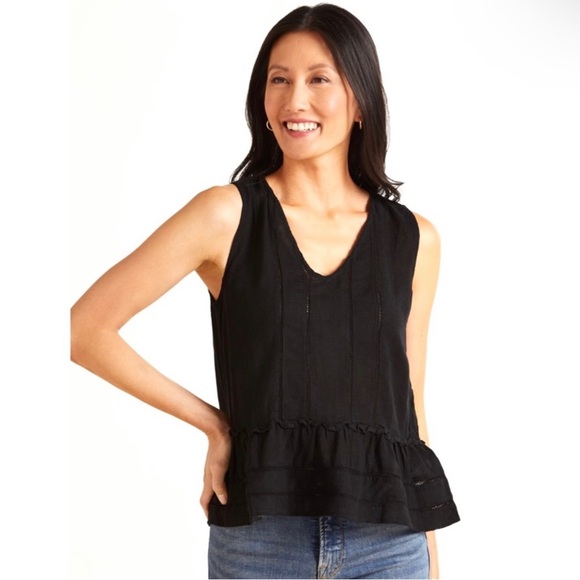RAILS BLACK SLEEVELESS TOP - Picture 4 of 8